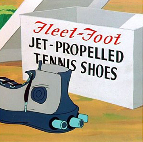 Fleet-Foot Jet-Propelled Tennis Shoes